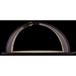 Candle Arch - modern wood - Anthracite - without Figurines - 56,5x25 cm / 22.2x9.8 inch