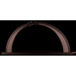 Candle Arch - modern wood - Anthracite - without Figurines - 56,5x25 cm / 22.2x9.8 inch