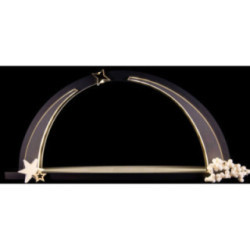 Schwibbogen modern wood anthrazit - ohne Bestückung - 56,5x25 cm