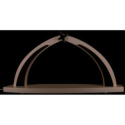 Candle Arch - modern wood - White - without Figurines - 42x20 cm / 16.5x7.9 inch
