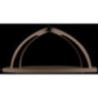 Candle Arch - modern wood - White - without Figurines - 42x20 cm / 16.5x7.9 inch