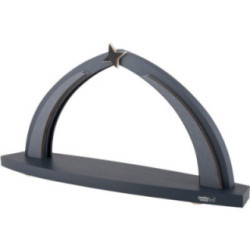 Candle Arch - modern wood - Anthracite - without Figurines - 42x20 cm / 16.5x7.9 inch