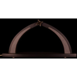 Schwibbogen modern wood anthrazit - ohne Bestückung - 42x20 cm