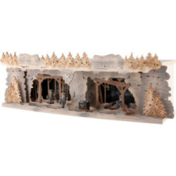 Schwibbogenerhöhung Bergbau mit Bergleuten - 58x18 cm