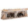 Schwibbogenerhöhung Bergbau mit Bergleuten - 58x18 cm