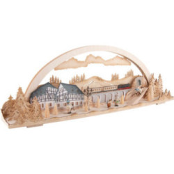 Candle Arch - Diorama Winterland Ore Mountains - 72x24 cm / 28.3x9.4 inch