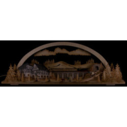 Schwibbogen Diorama Winterland Erzgebirge - 72x24 cm