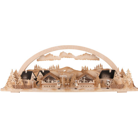 Schwibbogen Diorama Rastplatz Schöne Aussicht - 72x24 cm