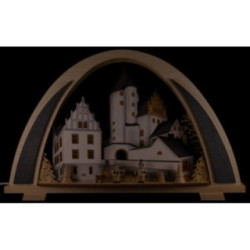 Schwibbogen NEW LINE Schlossweihnacht - 52x32,5 cm