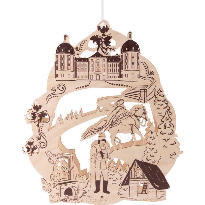 Fensterbild "Drei Haselnüsse für Aschenbrödel" - 30,5 cm