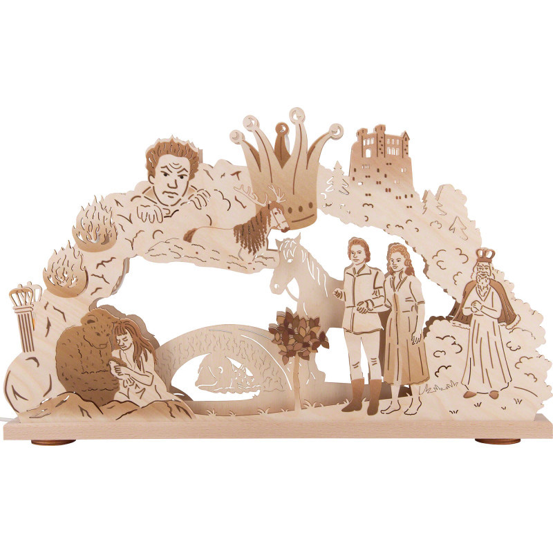 3D Candle Arch - "The Singing Ringing Tree" - 52x32 cm / 20.5x12.6 inch