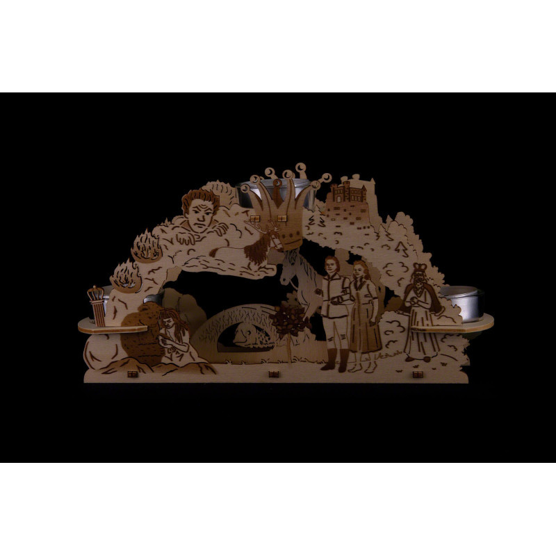 Candle Arch - "The Singing Ringing Tree" - 24x11,5 cm / 9.4x4.5 inch