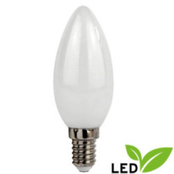 LED Candle Lamp Frosted - E14 Socket - 230V/1W