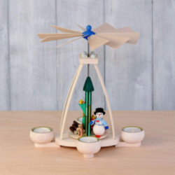 1-Tier Pyramid - Snowman - 25 cm / 9.8 inch