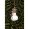 Christbaumschmuck Schneemann natur - 3,0x2,0 cm