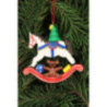Tree Ornament - Tree on Rocking Horse - 6,8x6,5 cm / 2.7x2.5 inch