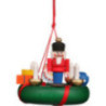 Tree Ornament - Wreath with Nutcracker - 5,2 cm / 2 inch