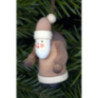 Christbaumschmuck Weihnachtsmann natur - 2,5x5,0 cm