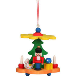 Tree Ornament - Pyramid with Nutcracker - 7,5 cm / 3.0 inch