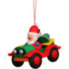 Tree Ornament - Car With Santa - 6,5 cm / 2.6 inch