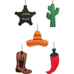 Christbaumschmuck Texas Sortiment - 9,5 cm