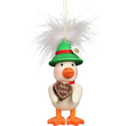 Osterschmuck Federentlein Bayer - 10 cm