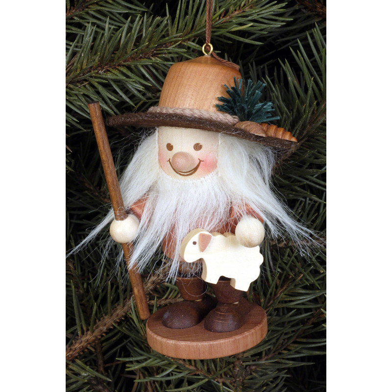 Christbaumschmuck Strolch Schäfer natur - 10 cm
