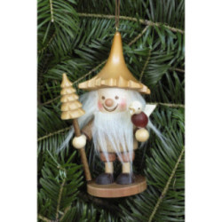 Christbaumschmuck Strolch Baumwichtel natur - 12 cm