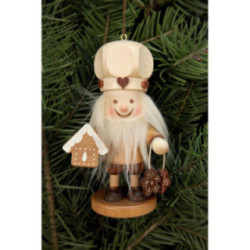 Christbaumschmuck Strolch Zuckerbäcker natur - 10,8 cm