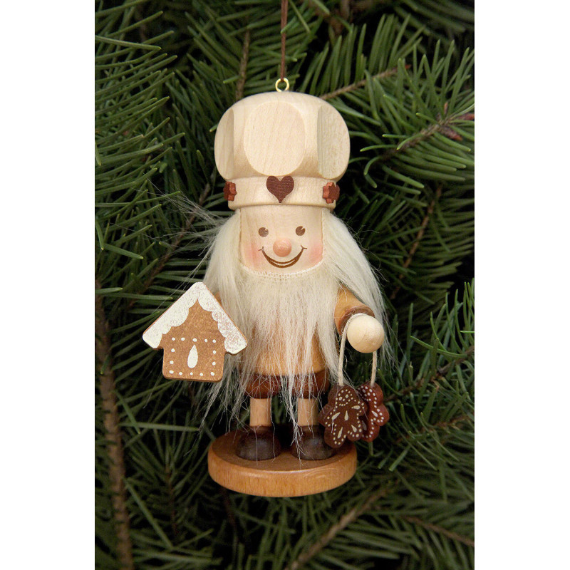 Christbaumschmuck Strolch Zuckerbäcker natur - 10,8 cm
