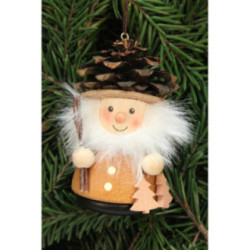 Christbaumschmuck Wackelmännchen Zapfenmännchen natur - 8,0 cm