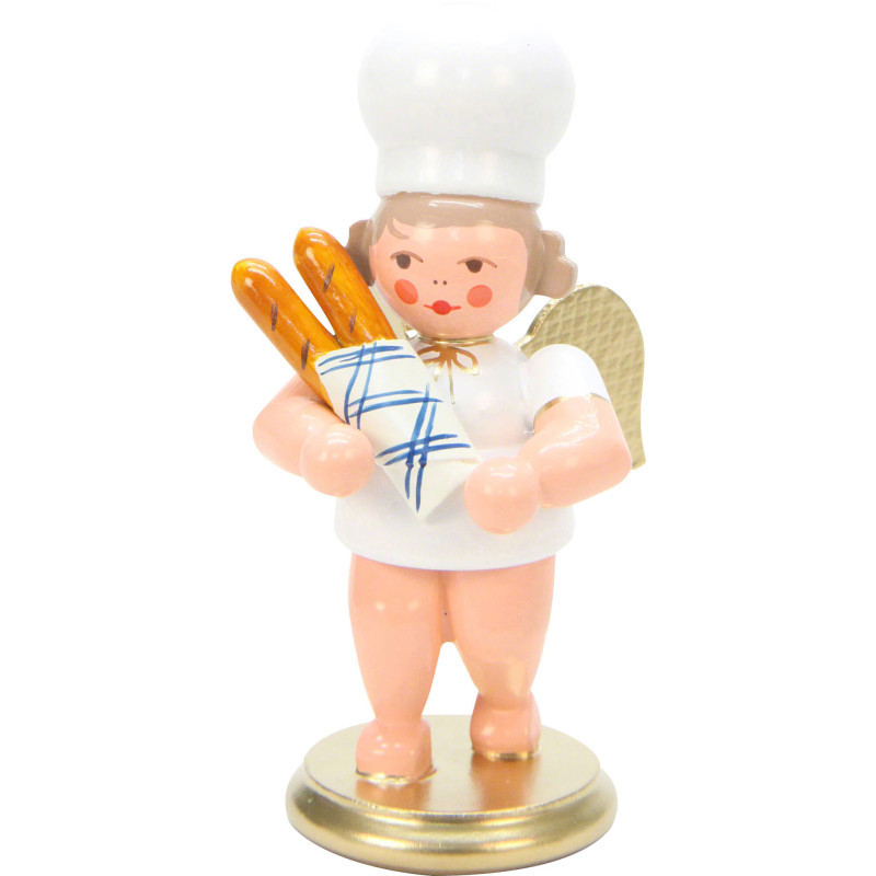 Bäckerengel mit Baguette - 7,5 cm
