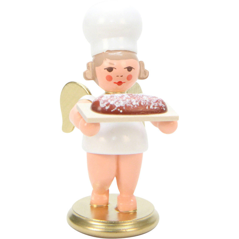 Baker Angel with Stollen Cake - 7,5 cm / 3 inch