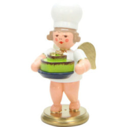 Baker Angel with Heart Shaped Cake - 7,5 cm / 3 inch