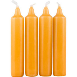 Hochwertige Pyramidenkerzen honigfarben - 2,0 cm Durchmesser