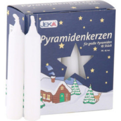 High Quality Pyramid-Candles White - D 1.7 cm (0.66 Inch)