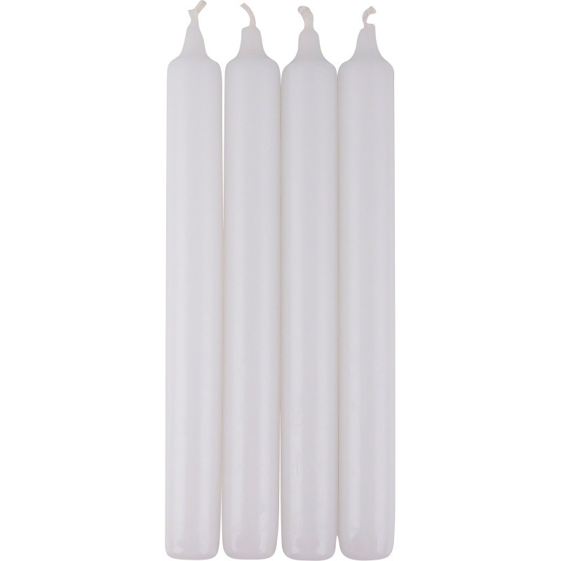 Hochwertige Tafelkerzen weiß - 2,0 cm Durchmesser