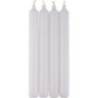 Hochwertige Tafelkerzen weiß - 2,0 cm Durchmesser