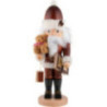 Nussknacker Weihnachtsmann mit Teddy natur - 44,0 cm