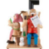 Räuchermännchen Großeltern am Kachelofen - 21 cm