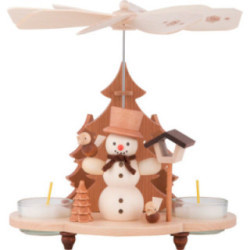 1-Tier Pyramid - Snowman - 19,5 cm / 8 inch