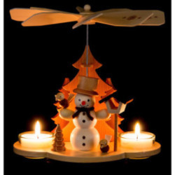 1-stöckige Pyramide Schneemann - 19,5 cm