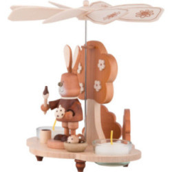 1-stöckige Pyramide Hase natur - 19,5 cm