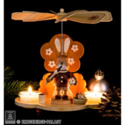 1-stöckige Pyramide Hase natur - 19,5 cm