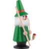 Räuchermännchen Wichtel grün - 10,5 cm