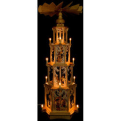 4-Tier Christmas Pyramid - Forest Design - 135 cm / 53 inch