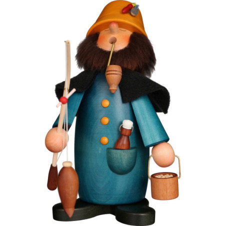 Räuchermännchen Schlafmütze Angler - 20 cm