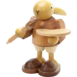 Bunny with Painter Natural Colors - 7,0 cm / 3 inch