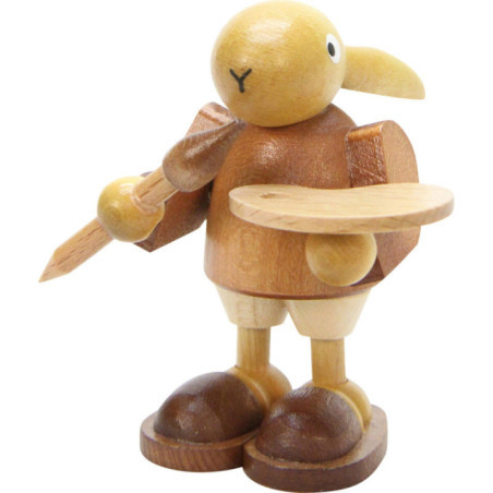 Bunny with Painter Natural Colors - 7,0 cm / 3 inch