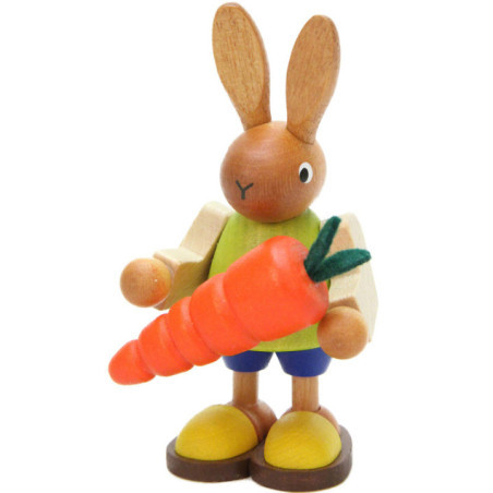 Hase mit Karotte - 8,5 cm